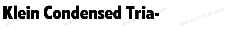 Klein Condensed Tria字体转换